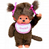 Мягкая игрушка Monchhichi Девочка в слюнявчике 255550