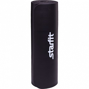 Гимнастический коврик для йоги, фитнеса Starfit FM-301 NBR black (183x58x1,5)