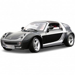 Коллекционная машина Bburago 1:24 Smart Roadster Cup (18-22065) black