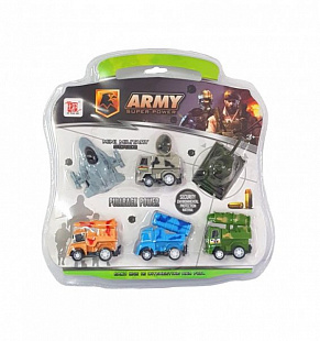 Набор машинок Qunxing Toys Военная техника 6 шт DYB168-313