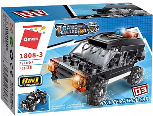 Конструктор Qman Полицейская техника Police Patrol Car 1808-3