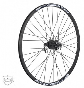Колесо заднее Force Basic Disk 622x19 FHM475-6b 702698