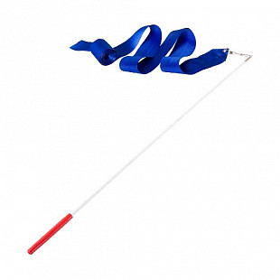 Лента для художественной гимнастики Amely 6 м с палочкой 56 см AGR-301 blue