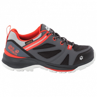 Водонепроницаемые кроссовки детские Jack Wolfskin Force Striker Texapore Low K phantom / orange