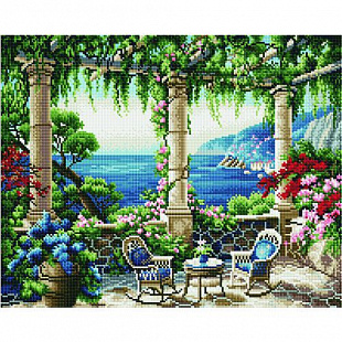 Алмазная вышивка Picasso "Терраса с видом на море" PD4050054