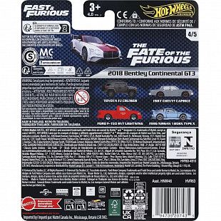 Машинка Hot Wheels Premium 2018 Bentley Continental GT3 (HRV11 HVR63)
