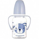 Бутылочка для кормления Canpol babies CUTE ANIMALS с ручками и узким горлышком 120 мл., 3 мес.+ (11/823) blue new