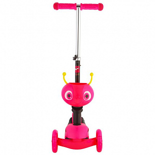 Самокат-кикборд Novatrack Disco-kids Детский трансформер Pink 120S.DISCOKIDS.PN7