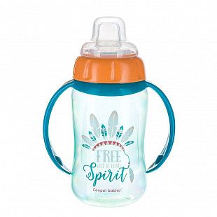 Поильник Canpol babies FUTURE DAYDREAMS  с силиконовым носиком 6м+ 320 мл (56/514)  turquoise