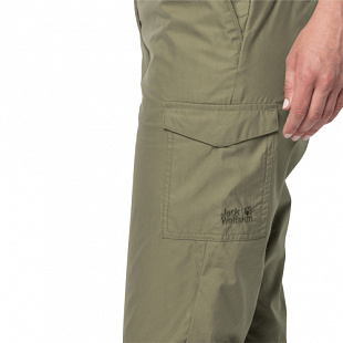 Ветрозащитные брюки женские Jack Wolfskin Lakeside Pants W khaki