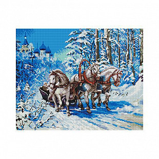 Алмазная живопись Picasso "Русская тройка" PD4050045