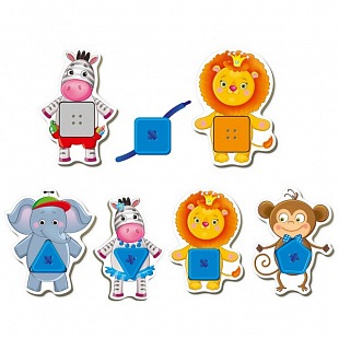 Развивающая игра с пуговицами Vladi Toys Зверушки VT2905-11