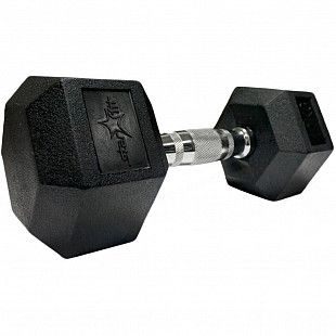 Гантель гексагональная Starfit Pro DB-301 обрезиненная 12 кг black
