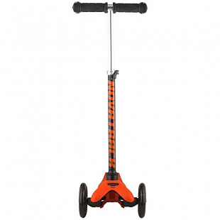 Самокат-кикборд Novatrack Disco-kids Black/Orange 120H.DISCOKIDS.BOR7