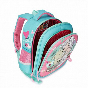 Рюкзак школьный GRIZZLY RA-979-4 /2 light blue/pink