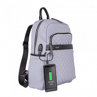 Рюкзак женский Polar USB К9276 blue