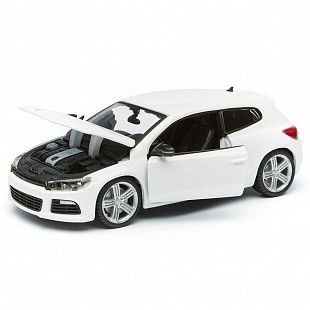 Коллекционная машина Bburago 1:24 Volkswagen Scirocco R (18-21060) white