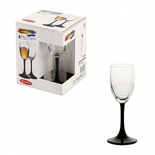 Набор фужеров Pasabahce Империал Блэк 73 мл 4 шт 440043УБ