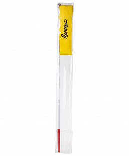 Лента для художественной гимнастики Amely 6 м с палочкой 56 см AGR-301 yellow