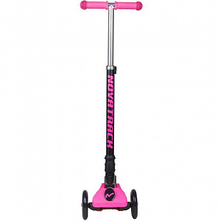 Самокат-кикборд Novatrack RainBow Подростковый Складной Pink 120F.RAINBOW.PN8