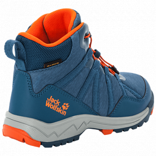 Ботинки детские Jack Wolfskin Thunderbolt Texapore Mid K blue / orange