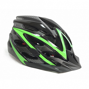 Велошлем Ausini Black/Green 20-3
