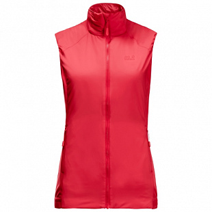Ветрозащитный утепленный жилет женский Jack Wolfskin Opouri Peak Vest W tulip red