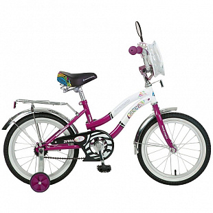 Велосипед Novatrack Zebra 16" (2016) Claret/White 165ZEBRA.CLR6