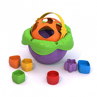 Дидактическая игрушка Nordplast Ведро-Цветочек 790