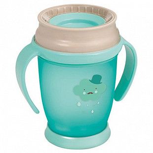 Поильник-непроливайка Lovi 360° Retro Baby 250мл 12м+ 1/590new Turquoise/Beige