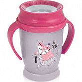 Поильник-непроливайка Lovi 360° Indian Summer 250мл 12м+ 1/591new Grey/Pink