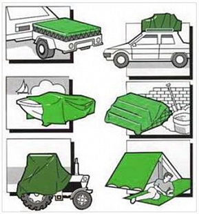 Тент Турлан 2х3 м (тонкий) (tarpaulin)