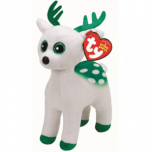 Игрушка мягконабивная Оленёнок Peppermint белый Beanie Boo's 37237 15 см