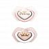 Пустышка Canpol babies Royal Baby Силиконовая Симметричная 0-6 мес., 2 шт. (22/650_pin) pink