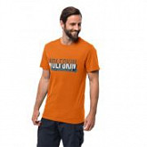 Футболка мужская Jack Wolfskin Slogan T Men desert orange