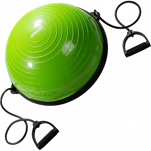 Полусфера Starfit Bosu GB-501 с эспандерами Green