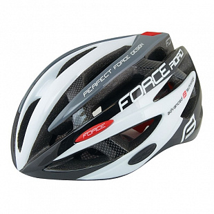 Велошлем Force Road black/white/grey