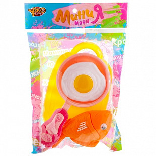 Набор YAKO продуктов "Готовим еду", нарезка на липучках, МиниМаниЯ М6017