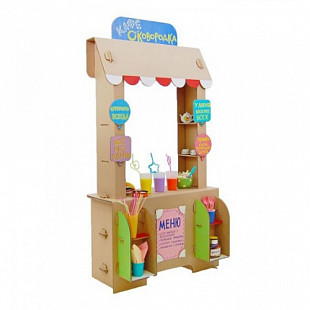 Домик из картона Картонный папа Кафе Сковородка