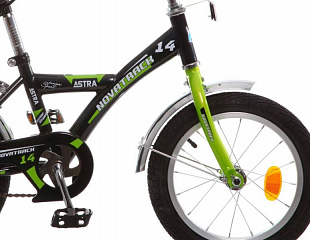 Велосипед Novatrack Astra 14" (2015) Black/Green 143ASTRA.BK5