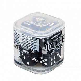 Набор кубов Games Workshop Warhammer Citadel 12 mm Dice Set black 65-36