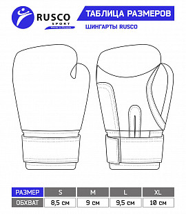 Перчатки снарядные Rusco шингарды blue