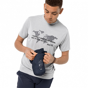 Ветрозащитная летняя куртка мужская Jack Wolfskin Jwp Breather M night blue