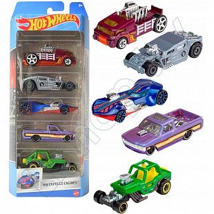 Набор машинок Hot Wheels Exposed Engines 5 шт. (1806 HLY79)