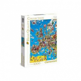 Пазл Clementoni 1000 элементов Карта Европы 39384