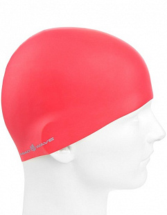 Шапочка для бассейна (плавания) взрослая Mad Wave Reverse Champion red/silver