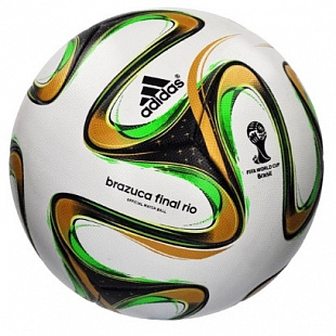 Мяч футбольный Adidas Brazuca 2014 G84000 (р.5)