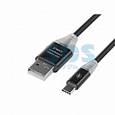 Шнур USB Rexant 3.1 type C-USB 2. 0 в Soft Touch 1 м black 18-1888-9