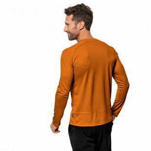 Пуловер мужский Jack Wolfskin Sky Range Longsleeve M rusty orange