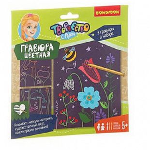 Набор для творчества Bondibon Цветная гравюра BB1852